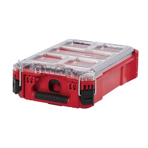 Caja Organizadora Con 5 Divisiones Rojo - Milwaukee Electric