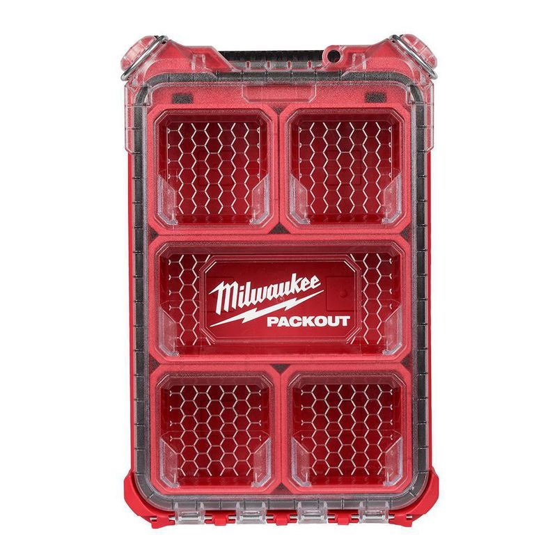 Caja Organizadora Con 5 Divisiones Rojo - Milwaukee Electric