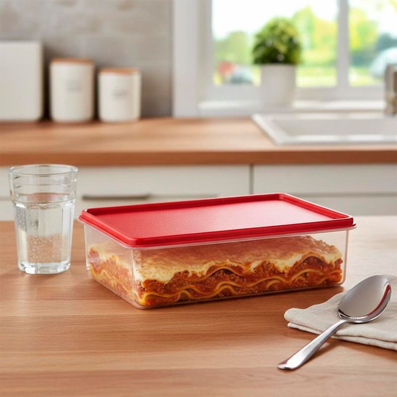 Tazón Rectangular Rojo