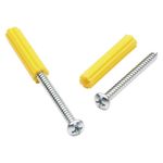 Set de Tornillos de 6 x 1 1/2 Plg con Tarugo