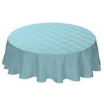 Mantel Redondo con Relieve Celeste de 180 Cm - Viva
