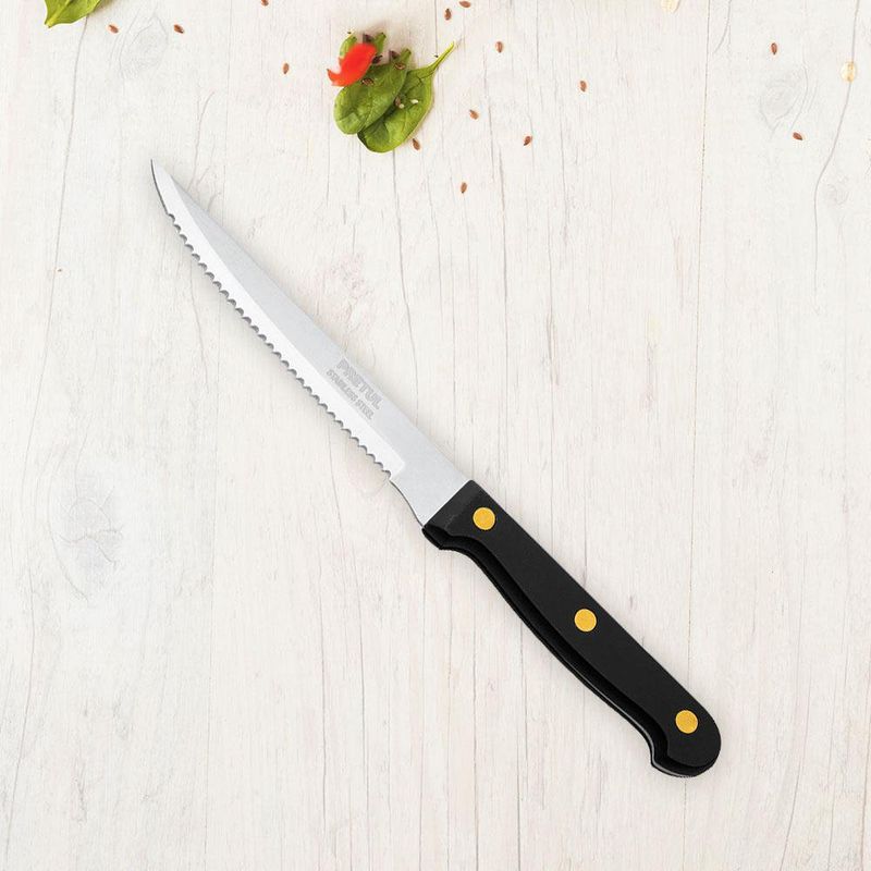 Cuchillo Con Sierra Mango Plástico 5 Plg - Pretul