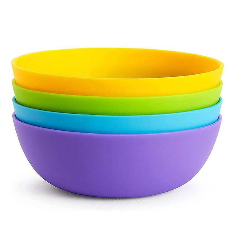 Set De 4 Platos Hondos Multicolores - Munchkin
