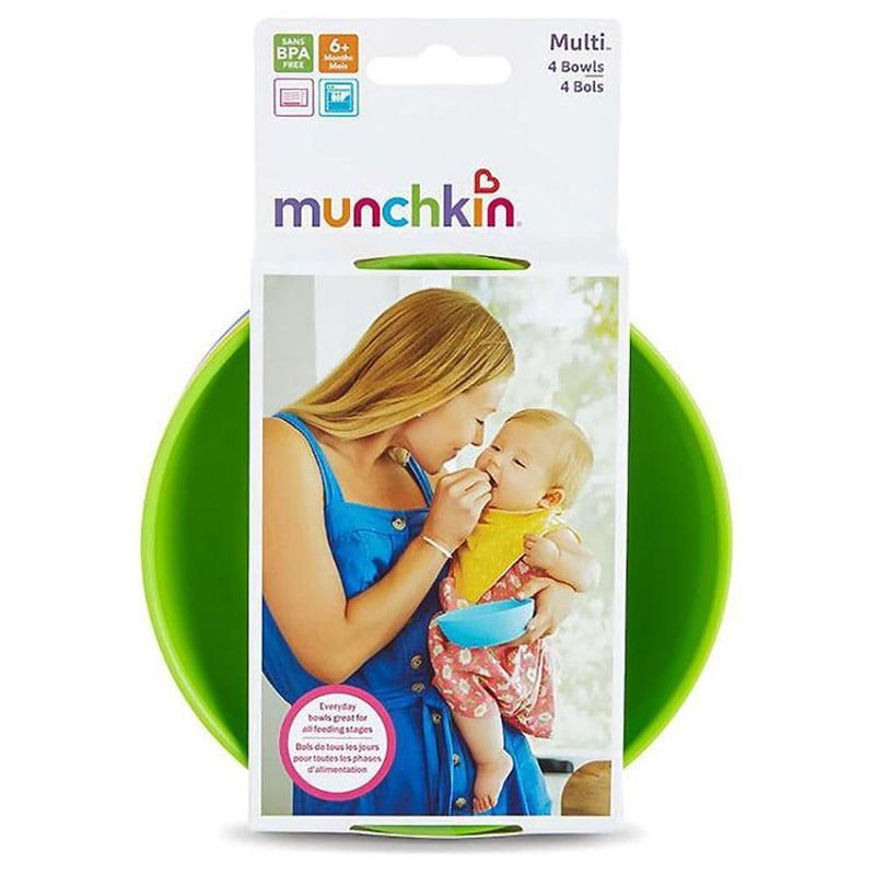 Set De 4 Platos Hondos Multicolores - Munchkin