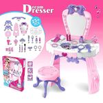 Juego De Tocador Para Niñas Con Espejo Y Taburete - Happy Valley