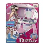 Juego De Tocador Para Niñas Con Espejo Y Taburete - Happy Valley