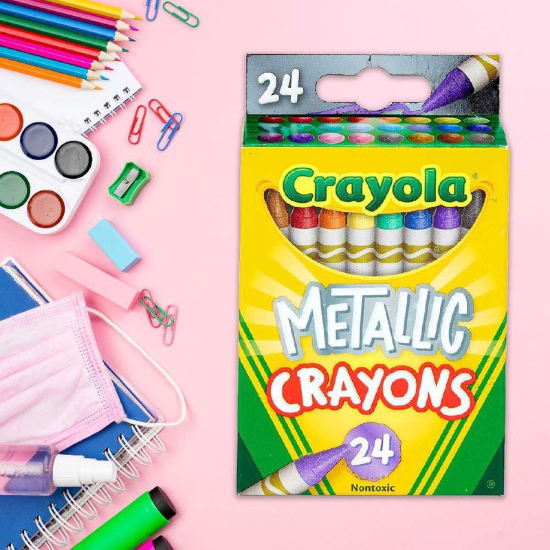 Crayones De Cera Metálico 24 Colores - Crayola