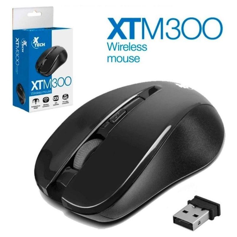 Mouse Óptico 4 Botones Inalambrico Xtm- - Xtech