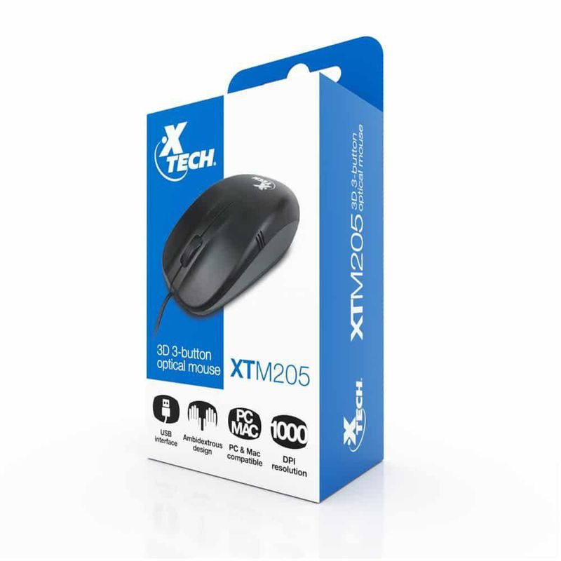 Mouse Óptico 4 Botones Inalambrico Xtm- - Xtech