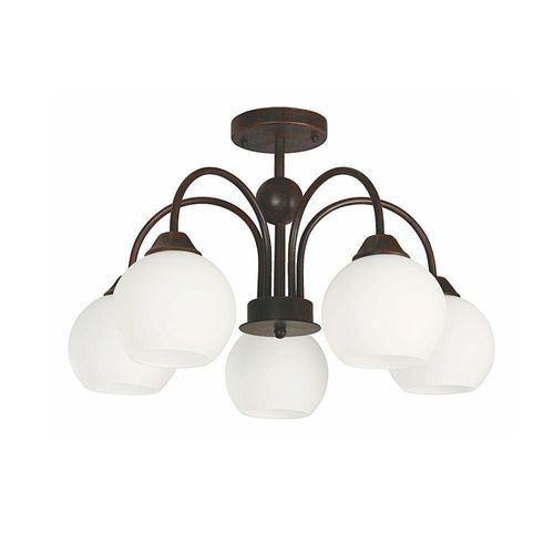Set de 2 Lámparas de Techo Acabado Café Oscuro 60 W