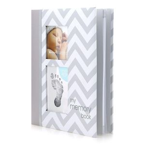 Álbum de Recuerdos con Marco para Foto Gris 31x2x31 Cm