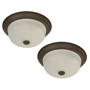 Combo De 2 Plafones Clásicos Café De 1 Luz 60 W - Zlumini