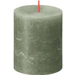 Vela Pillar Verde 6.8x6.8x8 Cm - Bolsius