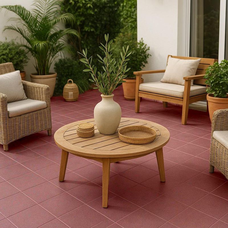 Piso Kronos Terracota Liso 40x40 Cm