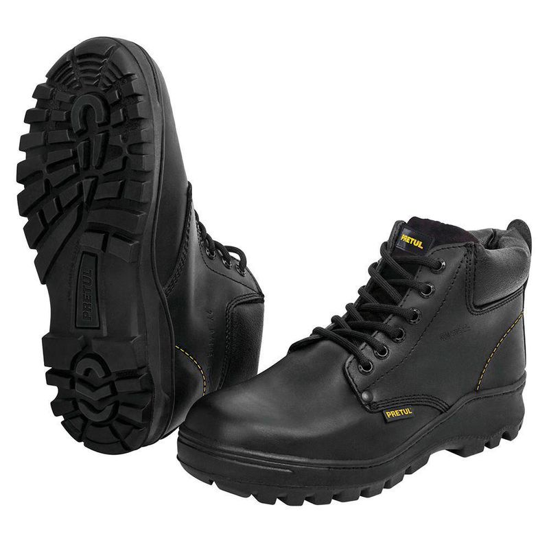 Zapatos Negros Con Casco Talla 23 Negro - Pretul
