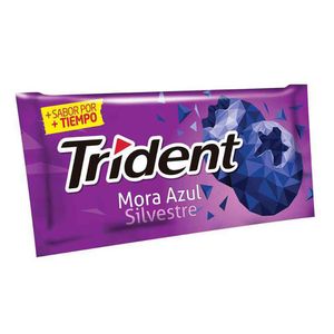 Goma de Mascar Trident Mora Azul Silvestre Sin Azúcar