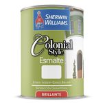 Colonial Style Esmalte Brillante Negro 1/4 Gal - Sherwin Williams
