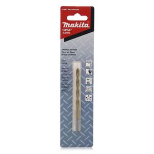 Broca para Metal y Madera HSS de 13/64 x 3-5/8 Plg