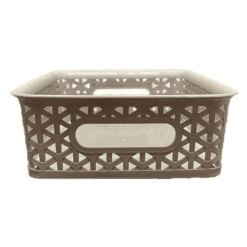 Bandeja Pequeña Ratán Beige De Plástico - Green Tech