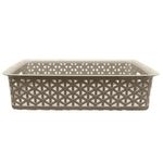Bandeja Pequeña Ratán Beige De Plástico - Green Tech