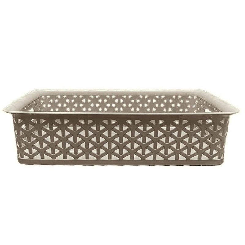 Bandeja Pequeña Ratán Beige De Plástico - Green Tech