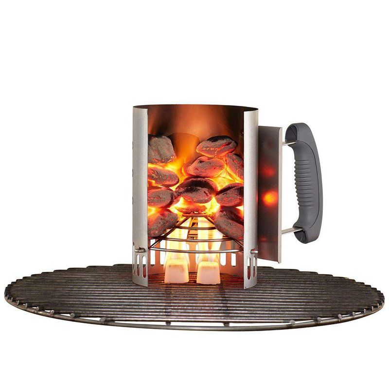 Arrancador de Carbón Compacto RapidFire de Acero Aluminizado