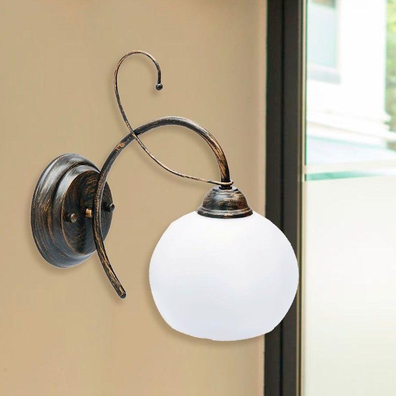 Lámpara De Pared Circular De 1 Bombillo E27 - Zlumini