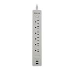 Protector Contra Sobrecorrientes 1540 W 5 Entradas + 2 Usb - Forza
