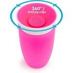 Vaso Entrenador Con Tapa Miracle 360˚ Rosado - Munchkin