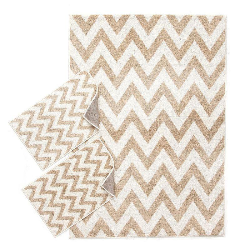 Combo De 3 Alfombras Lotto Beige - Viva