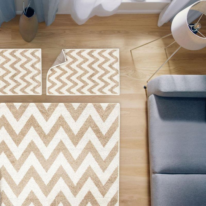Combo De 3 Alfombras Lotto Beige - Viva