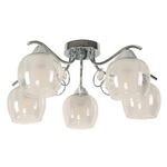 Lámpara De Techo Cromo 5 Luces Base E27 40 W - Z
