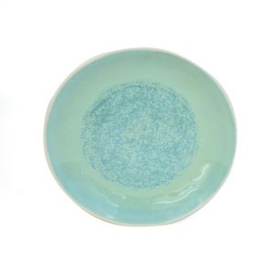 Plato para Cena Celeste y Verde