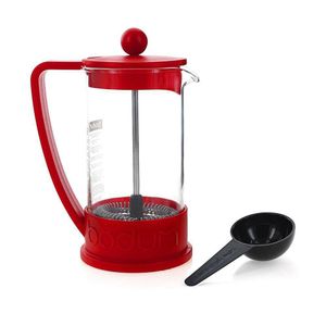 Cafetera Press 12 onzas Roja