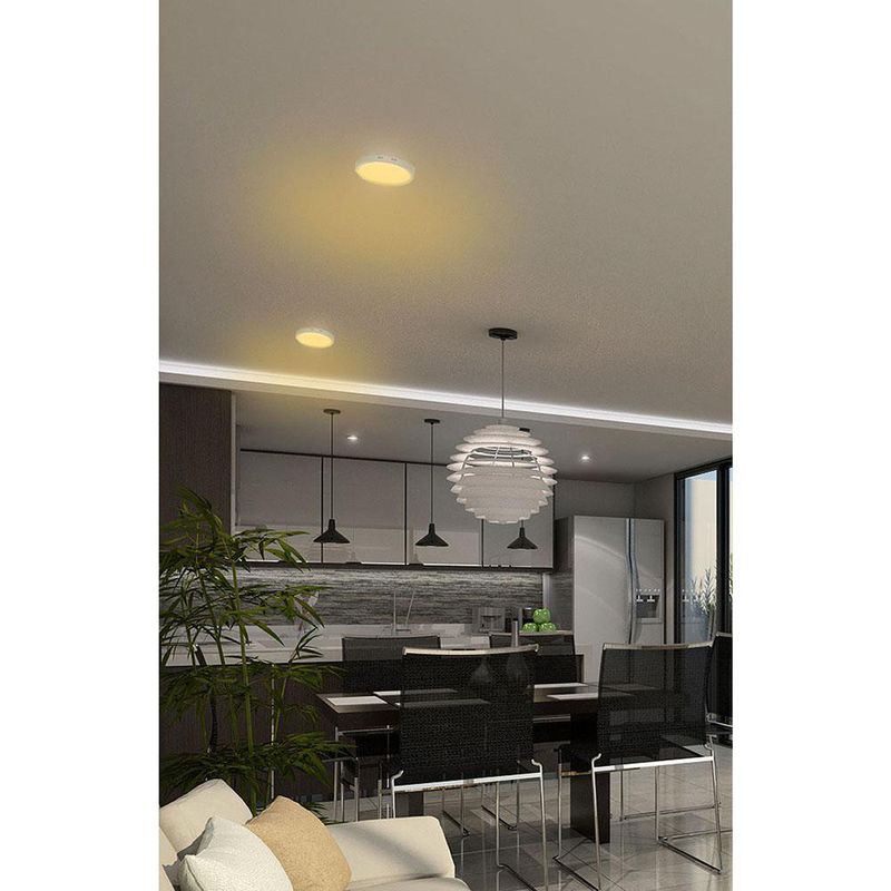 Lámpara Tipo Plafón LED Redonda Luz Cálida 24 W - Volteck