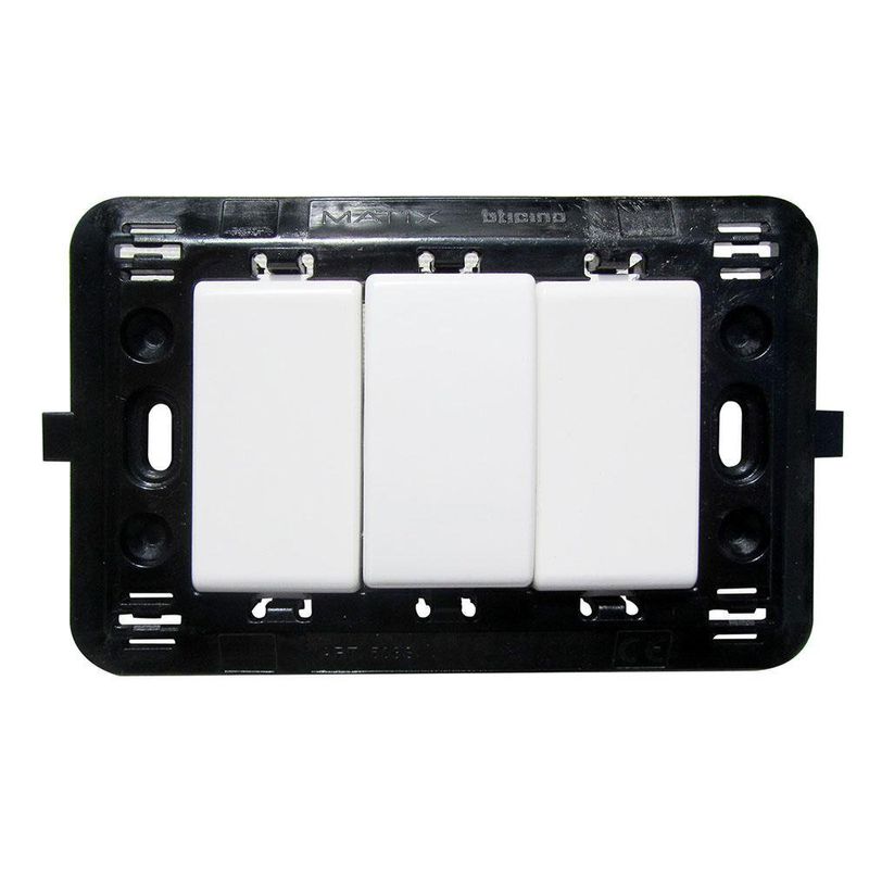 Interruptor Triple Matix Blanco - Bticino