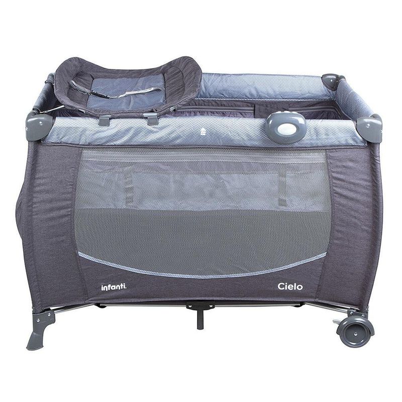 Corral Cuna Cielo Puntos Grises - Infanti