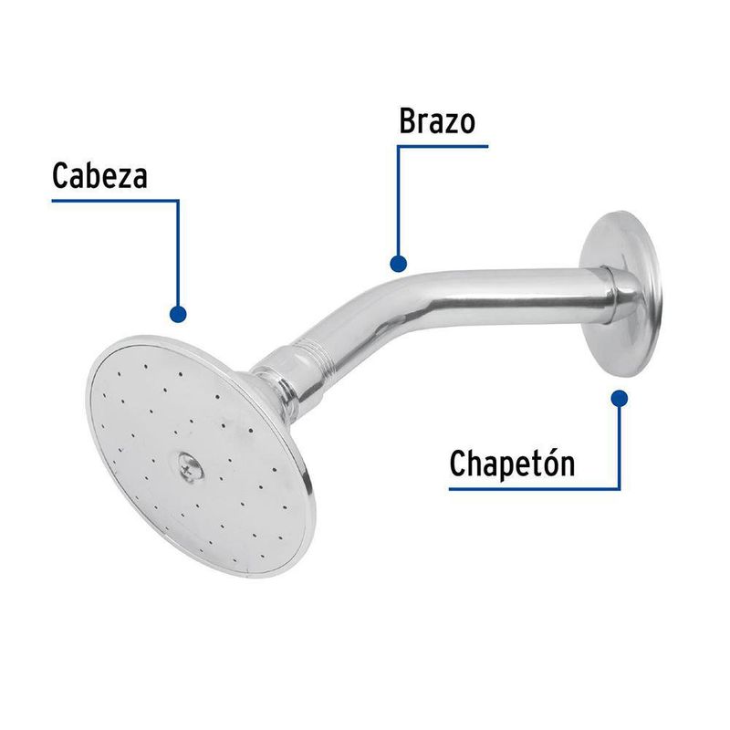 Ducha Fija de Latón Forma Redonda - Foset