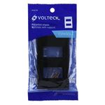Placa De 2 Módulos Negro - Volteck