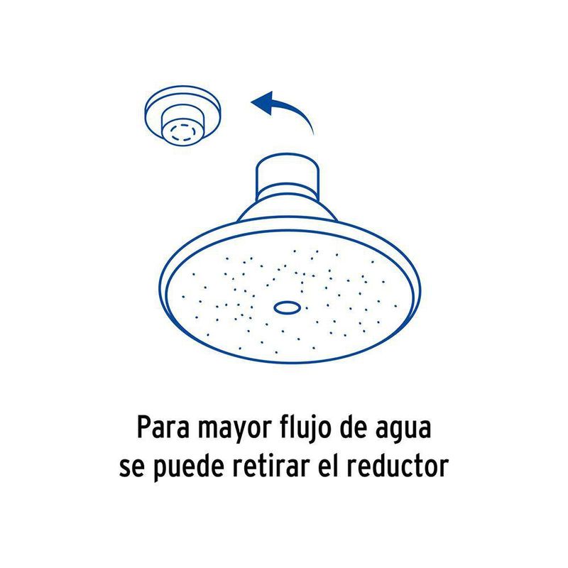 Ducha Fija de Latón Forma Redonda - Foset