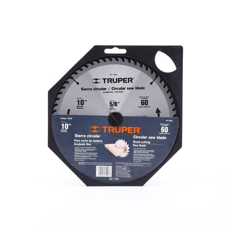 Disco Para Madera 10 Plg 60D - Truper
