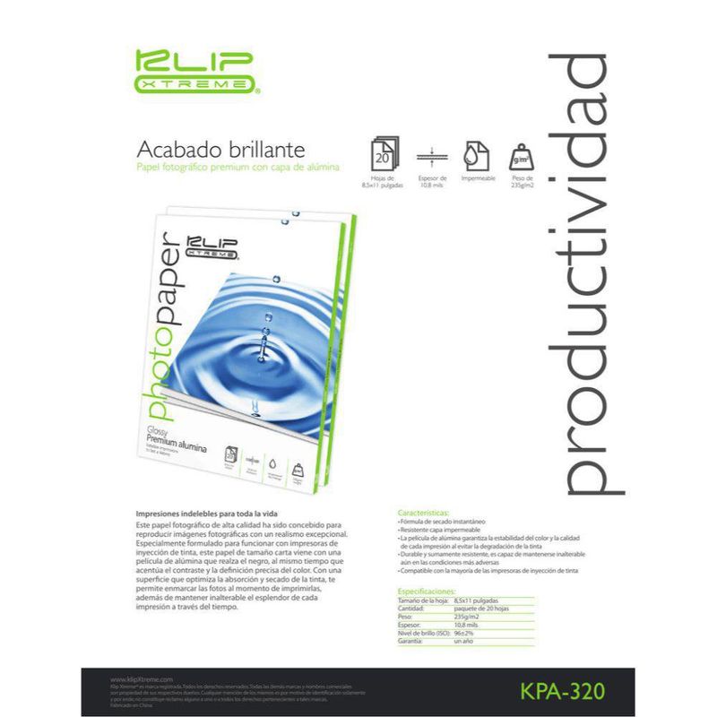 Papel Fotográfico Indeleble - Klipxtreme
