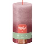 Vela Pillar Rosado Y Rojo 6.8x6.8x13 Cm - Bolsius