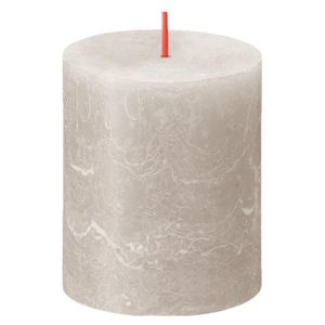 Vela Pillar Gris 6.8x6.8x8 Cm - Bolsius