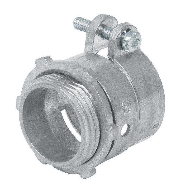 Conector Recto De Metal De 1/2 Plg - Volteck