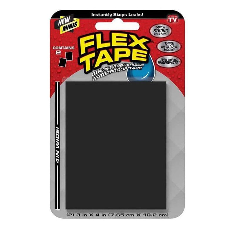 Mini Parche Impermeable Negro - Flex Seal
