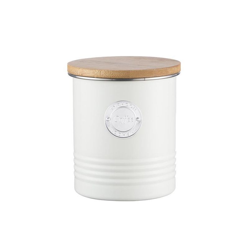Frasco De Acero Inoxidable Blanco Para Café 1 Lt - Typhoon