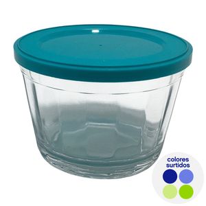 Hermético de Vidrio con Tapa Plástica