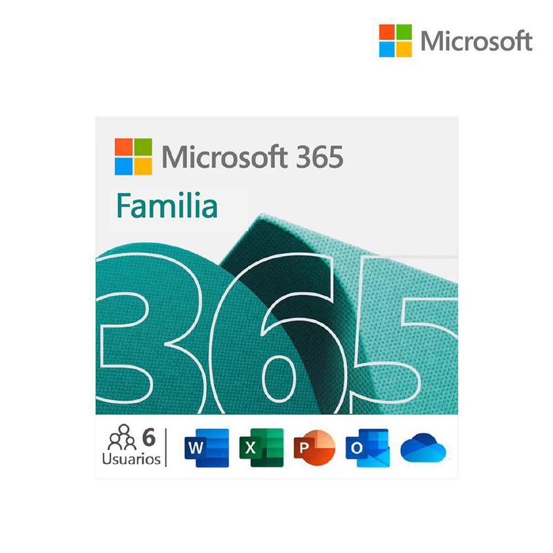 Licencia Office 365 Familiar 12 Meses - Microsoft