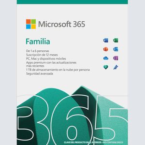 Licencia Office 365 Familiar 12 Meses